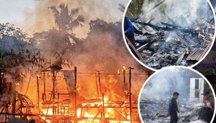 Innalillah… Kebakaran Rumah di Walimpong Bone, Kerugian Ditaksir Rp200 Juta
