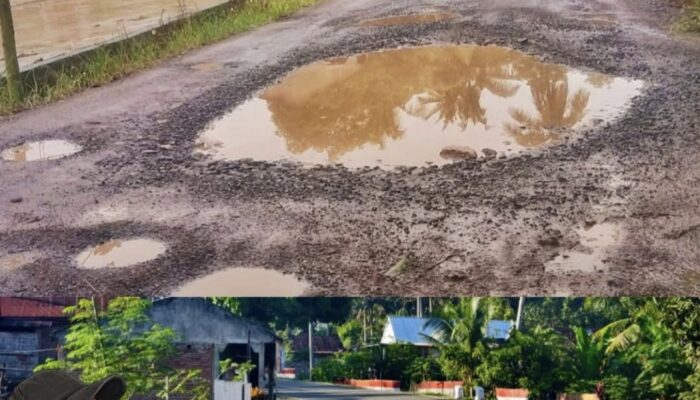 FOTO: Pesona Jalan di Desa Sebelum-Sesudah Diaspal