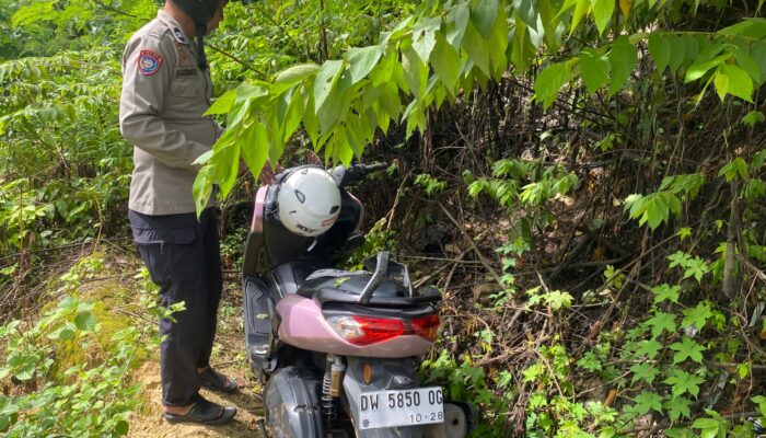 Polsek Bengo Amankan Kendaraan Diduga Laka di Jembatan Salo Anrennge, Pengedara Belum Ditemukan