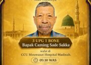 Jemaah Haji Asal Dua Boccoe Bone Wafat di Madinah
