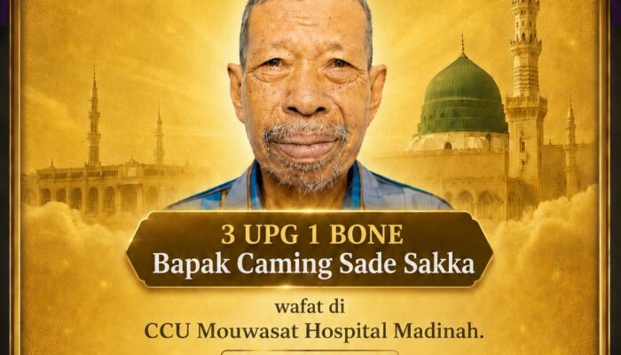 Jemaah Haji Asal Dua Boccoe Bone Wafat di Madinah