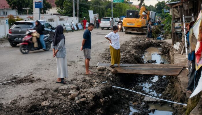 Akses Jalan Poros Ujung Lamuru-Bojo Mulai Dikerjakan, Pembangunan Talud Kini Capai Palattae