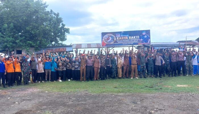 Wabup Bone Pimpin Karya Bakti Sambut HUT ke-69 Kodam XIV/Hasanuddin di Tanjung Pero