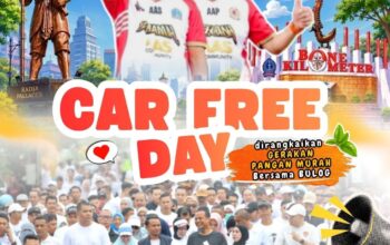 Gerakan Pangan Murah Meriahkan Car Free Day Bone Besok, Bantu Warga Dapatkan Bahan Pokok Terjangkau