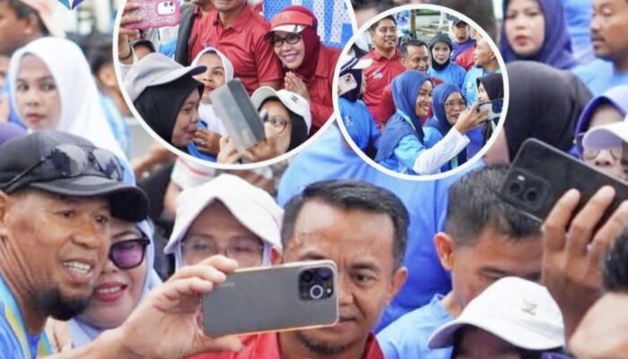 FOTO: Peserta Disdik Run “Berebut Selfie” Bareng Bupati Bone