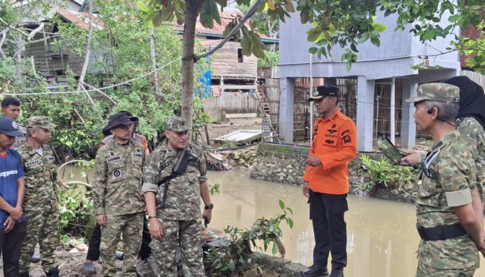 Bupati Bone Tinjau Lokasi Pascabanjir, Perintahkan Pengerukan dan Penanaman Mangrove Sungai Panyula