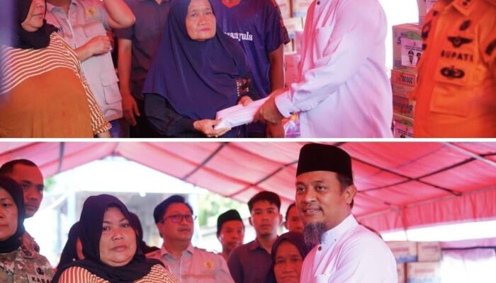 Gubernur Sulsel Serahkan Tali Asih ke 2 Ahli Waris Korban Banjir Meninggal di Bone