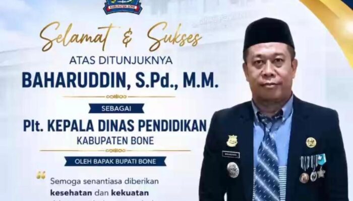 Bupati Bone Tunjuk Camat Ponre Jadi Plt Kepala Dinas Pendidikan