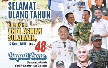 Doa Sekretaris DPRD Bone di Ulang Tahun ke-48 untuk BupAAS.