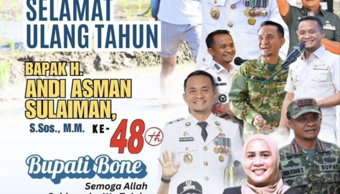 Doa Sekretaris DPRD Bone di Ulang Tahun ke-48 untuk BupAAS.