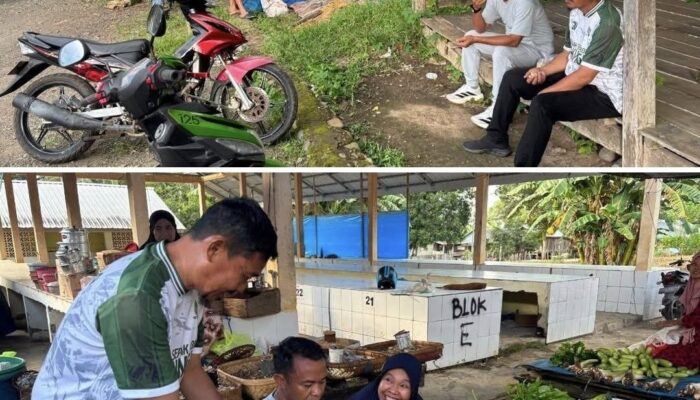 Potret Kesederhanaan Bupati Bone, Duduk Makan ‘Benno’ di Pasar,  Sambil Dengarkan Keluhan Masyarakat