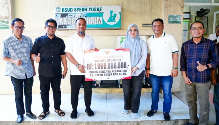 Gubernur Sulsel Kucurkan Rp1 Miliar untuk Percepat Pemulihan RSUD Syekh Yusuf Gowa Usai Kebakaran