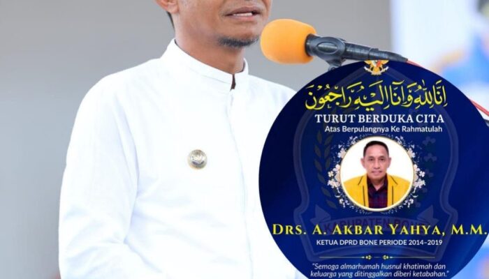 Bupati Bone Sampaikan Duka Mendalam atas Wafatnya Mantan Ketua DPRD A. Akbar Yahya
