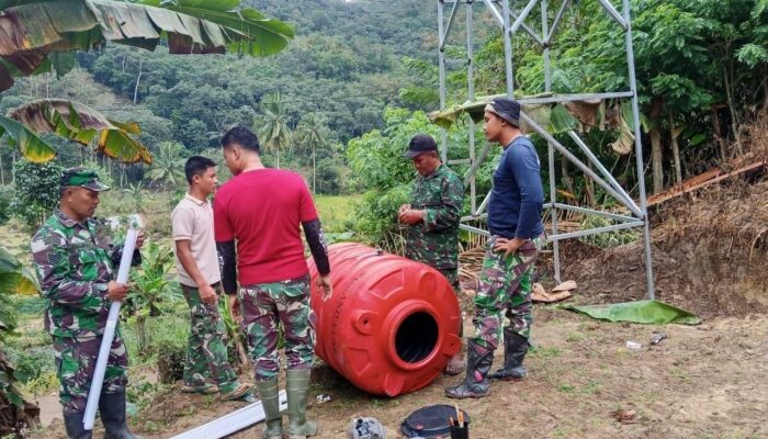 Air Bersih Segera Mengalir di Pedalaman Bontocani,  Satgas TMMD 129 Kodim 1407 Bone Rampungkan Pengerjaan Sumur Bor