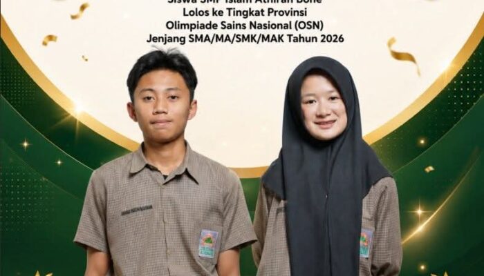 Hebat! Dua Siswa Athirah Wakili Bone ke OSN Provinsi Tingkat SMA