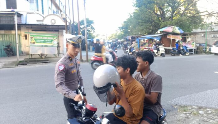 Satlantas Polres Bone Gencarkan Penertiban, Pengendara Tanpa Helm dan Knalpot Brong Jadi Sasaran