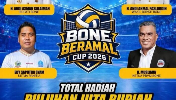 BerAmal Cup 2026 Siap Digelar, PBVSI Bone Tawarkan Hadiah Puluhan Juta dan Atmosfer Kompetisi Profesional