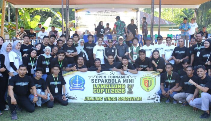Bupati Bone Buka Lamellong Cup II 2026 di Bakke, Dorong Pembinaan Generasi Muda Melalui Olahraga