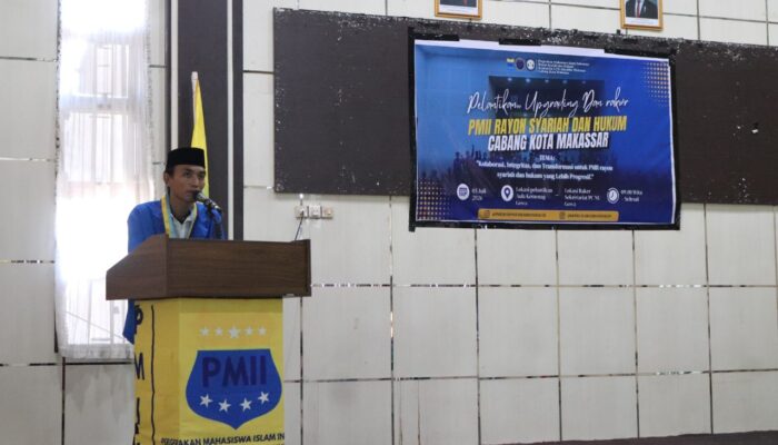Pelantikan Pengurus PMII Rayon Syariah dan Hukum UIN Alauddin Makassar, Usung Semangat Kolaborasi dan Transformasi