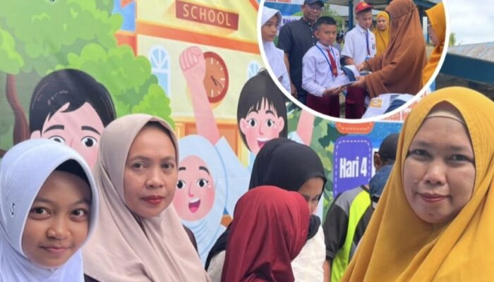 Pelajar SMP 2 Terima Bantuan Seragam Sekolah Gratis, Orang Tua Sampaikan Terimakasih