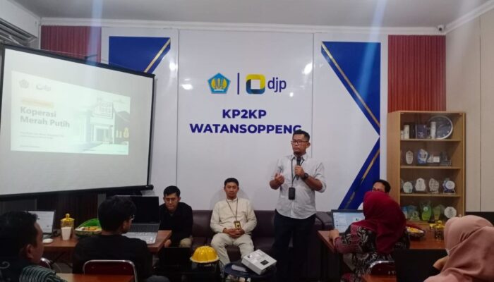 KP2KP Watansoppeng Gelar Edukasi Perpajakan untuk 70 Pengurus Koperasi Merah Putih se-Kabupaten Soppeng