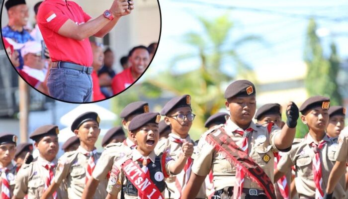Ribuan Pelajar Meriahkan Gerak Jalan Indah,Bupati Bone : Tanamkan Disiplin Sejak Dini