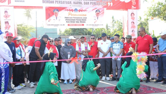 Bupati Bone Resmikan Jalan Paving Blok di Desa Mattaropuli, Tingkatkan Akses dan Kenyamanan Warga