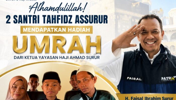 Masya Allah! Dua Santri Bone Menuju Tanah Suci,  Raih Hadiah Umrah dari Ketua Yayasan Haji Ahmad Surur