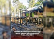Rumah hangus dilalap jago merah (Foto: ist/edit ai)