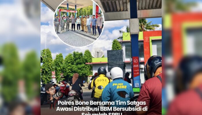 Polres Bone Bersama Tim Satgas Awasi Distribusi BBM Bersubsidi di Sejumlah SPBU
