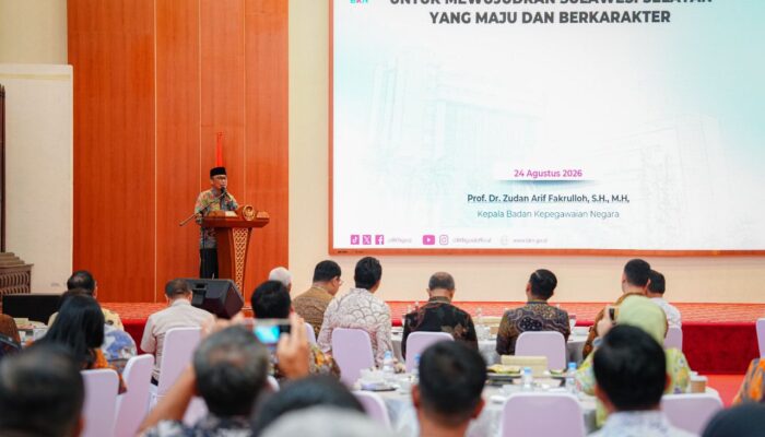 Kepala BKN Puji Gubernur Andi Sudirman, Sulsel Jadi Rujukan Nasional Manajemen Talenta ASN