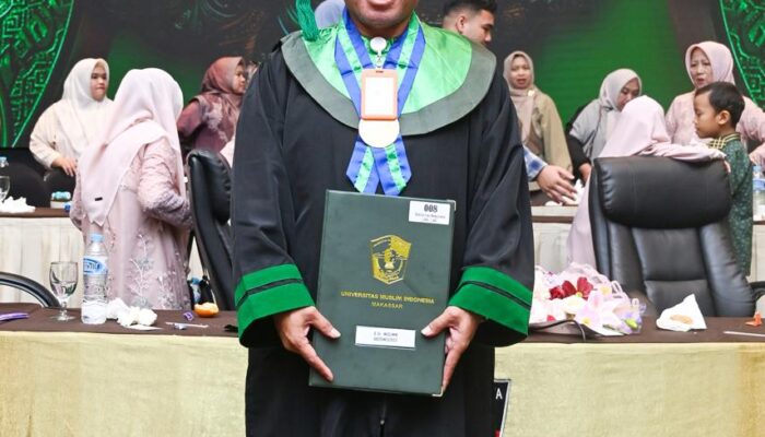 H. Muslimin Raih Gelar Doktor di UMI, Jadi Legislator Pertama DPRD Bone Bertitel Doktor