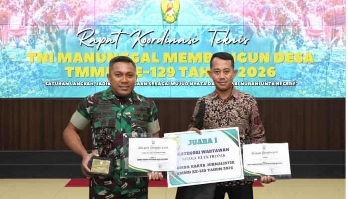 Dandim 1407/Bone Raih Penghargaan Kasad, Kodim Bone Juara 1 TMMD ke-129 dan Karya Jurnalistik