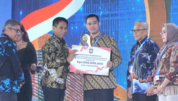 Pangkep Raih Penghargaan Kemendagri, Masuk Tiga Besar Pelayanan Kesehatan Regional Sulawesi