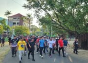Bupati Bone Bersama Walikota dan Kapolres Pare Pare Jalan Pagi, Beri Dukungan untuk Bone Beramal FC