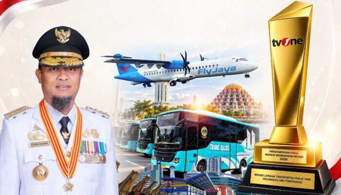 Gubernur Sulsel Terima Penghargaan Inovasi Layanan Transportasi Publik Terjangkau dan Terintegrasi