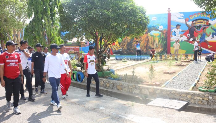 Bupati Bone Tinjau Mural Stadion Lapatau, Perindah Kawasan dan Promosikan Pembangunan Daerah