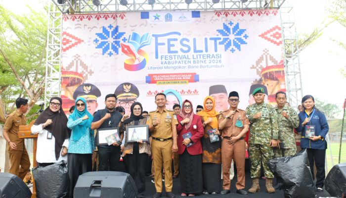 Bupati Bone Buka Festival Literasi 2026, Ajak Masyarakat Menulis dan Berbagi Inspirasi