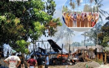 Peduli Korban Kebakaran 2 Rumah di Samaenre, Pemerintah Kecamatan Bengo Langsung Tindak Lanjuti
