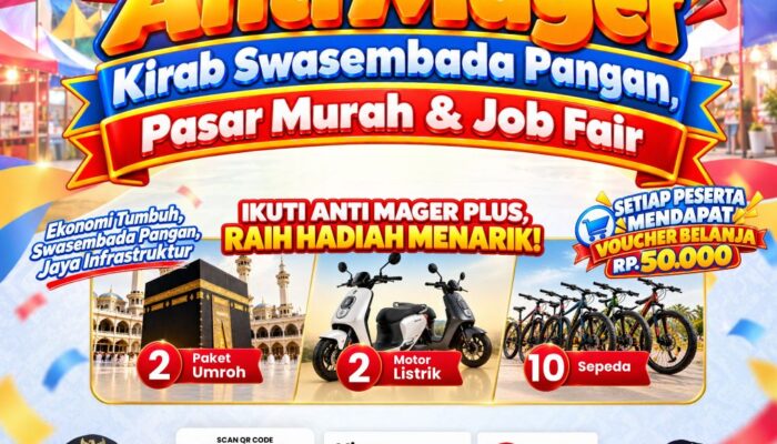 Gubernur Sulsel Sediakan Voucher Belanja Rp50.000 di Jalan Sehat Anti Mager, Kirab Pangan, Pasar Murah dan Job Fair
